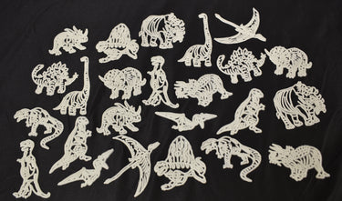 24 Piece Glow in the Dark Dinosaurs Wall Ceiling Decor